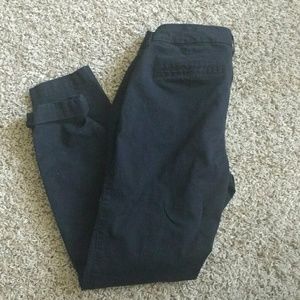 Old navy black twill pants size 10